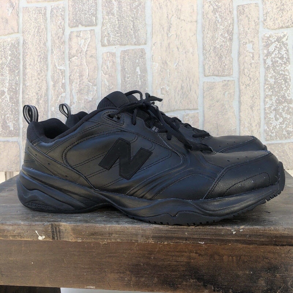 New Balance 624 Solid Black Men’s Athletic Sneakers Shoes SZ 16 EUC